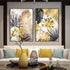 Nordic Golden Leaf | Canvas